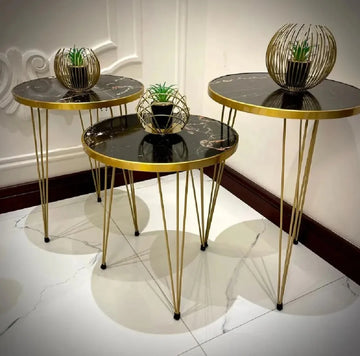 Modern Coffee Table – Nesting End Table & Side Table Set for Stylish Living